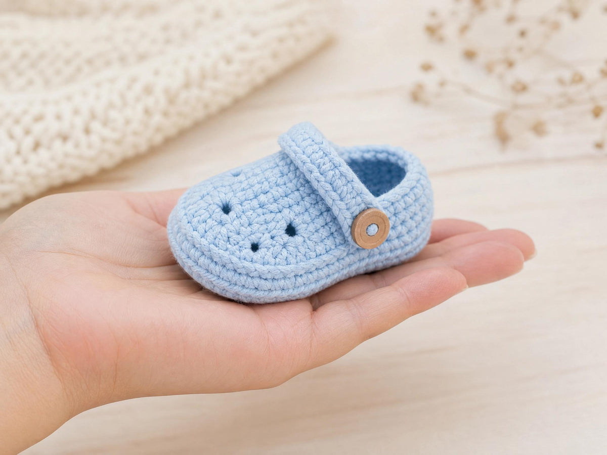 Little Bloom Baby Clogs Crochet Pattern | Beginner Crocs-Style Shoes (PDF Download) + VIDEO
