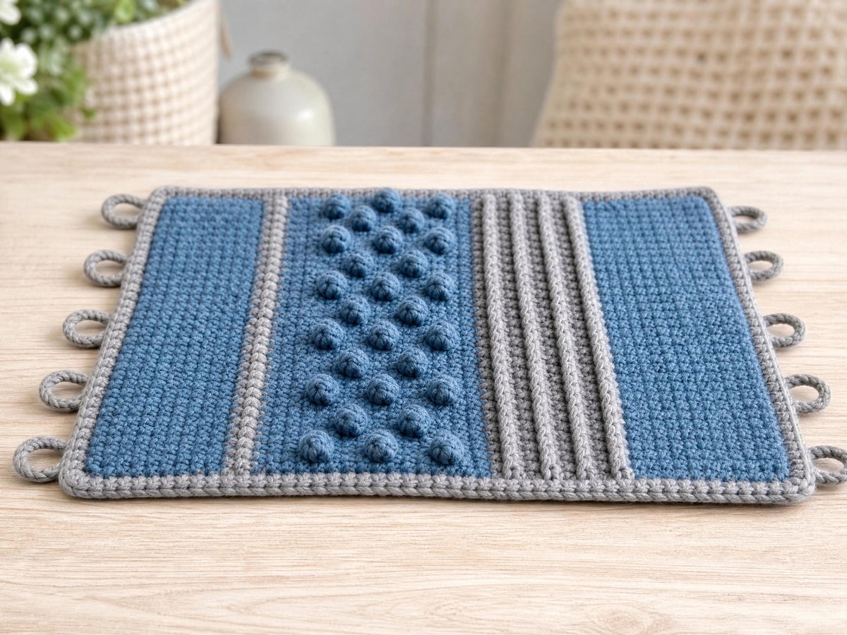Textured Comfort Sensory Pad Crochet Pattern - Beginner-Friendly Sensory Aid (PDF)