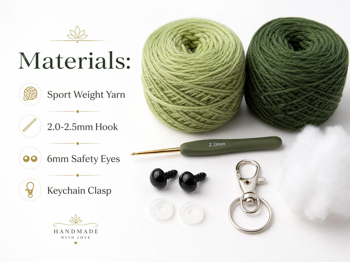 Mini Turtle Keychain Crochet Pattern | Amigurumi Turtle PDF | Beginner Friendly