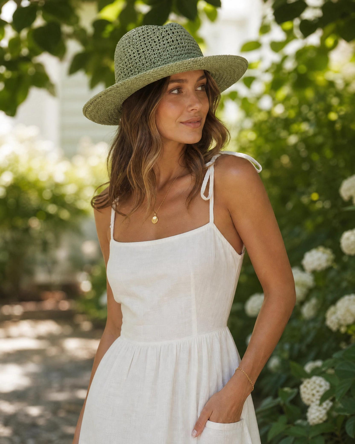 Sage Panama Fedora Crochet Hat Pattern, Structured Wide Brim Sun Hat (PDF Download)