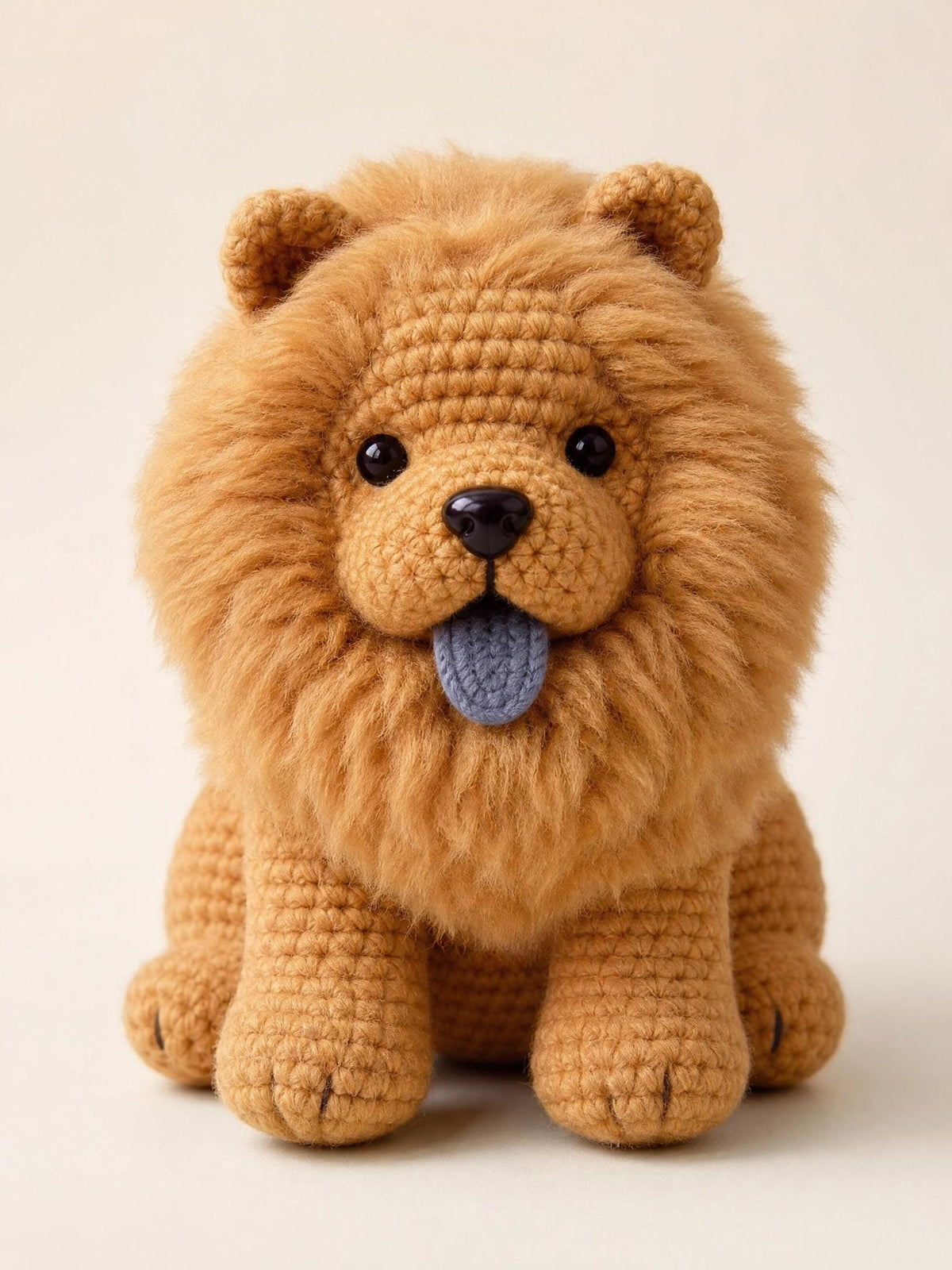 Chow Chow Amigurumi Crochet Pattern | Fluffy Dog Plushie Tutorial (PDF Download)