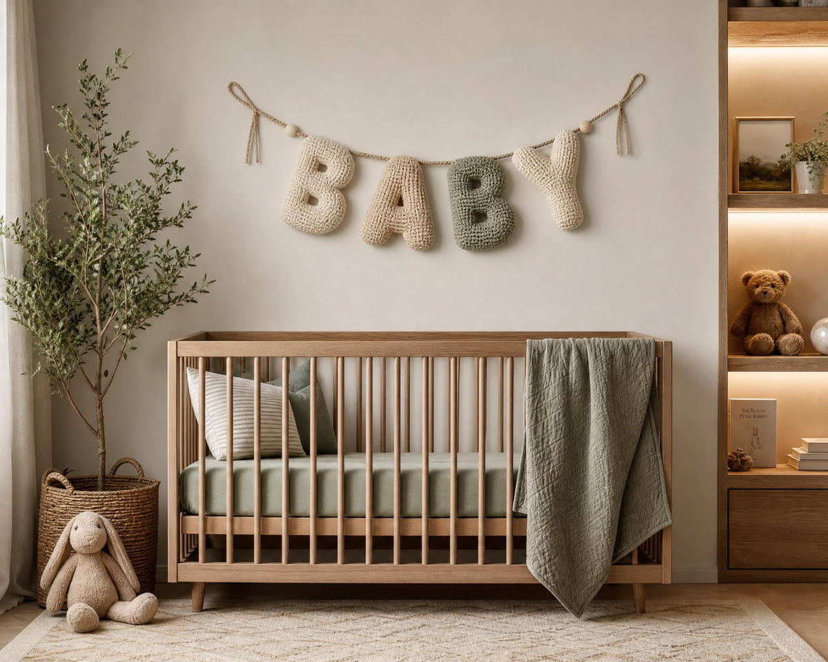 Crochet Name Banner Pattern | Puffy 3D Alphabet Letters (PDF Download)