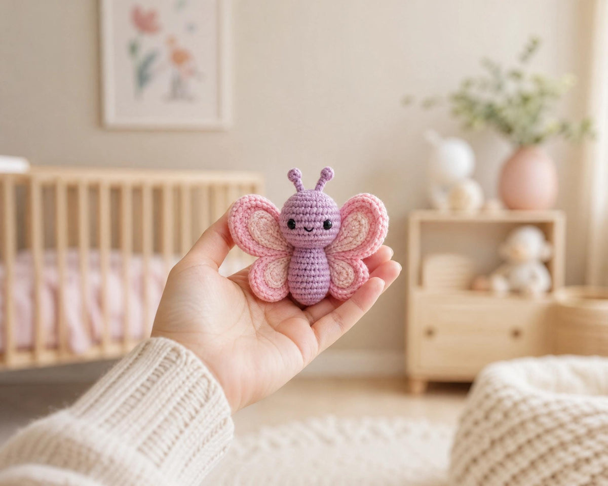 Crochet Butterfly Amigurumi Pattern + Video | Beginner Friendly Toy PDF (Instant Download)