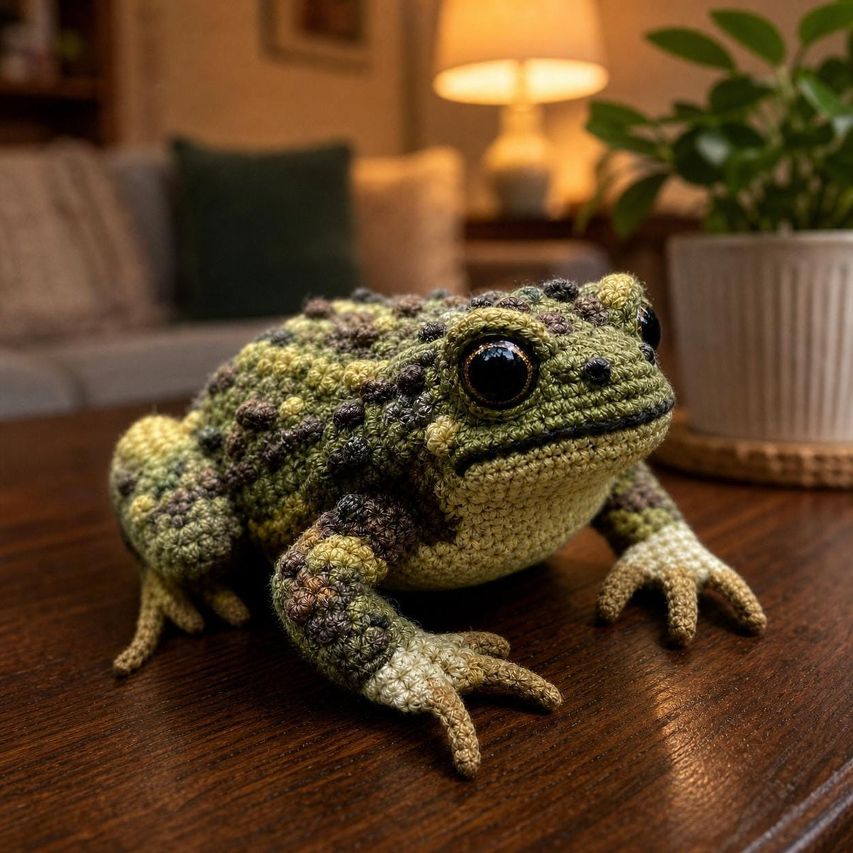 Crochet Toad Pattern, Amigurumi Frog, Bobble Stitch Toad, Beginner PDF (17-Page Download)