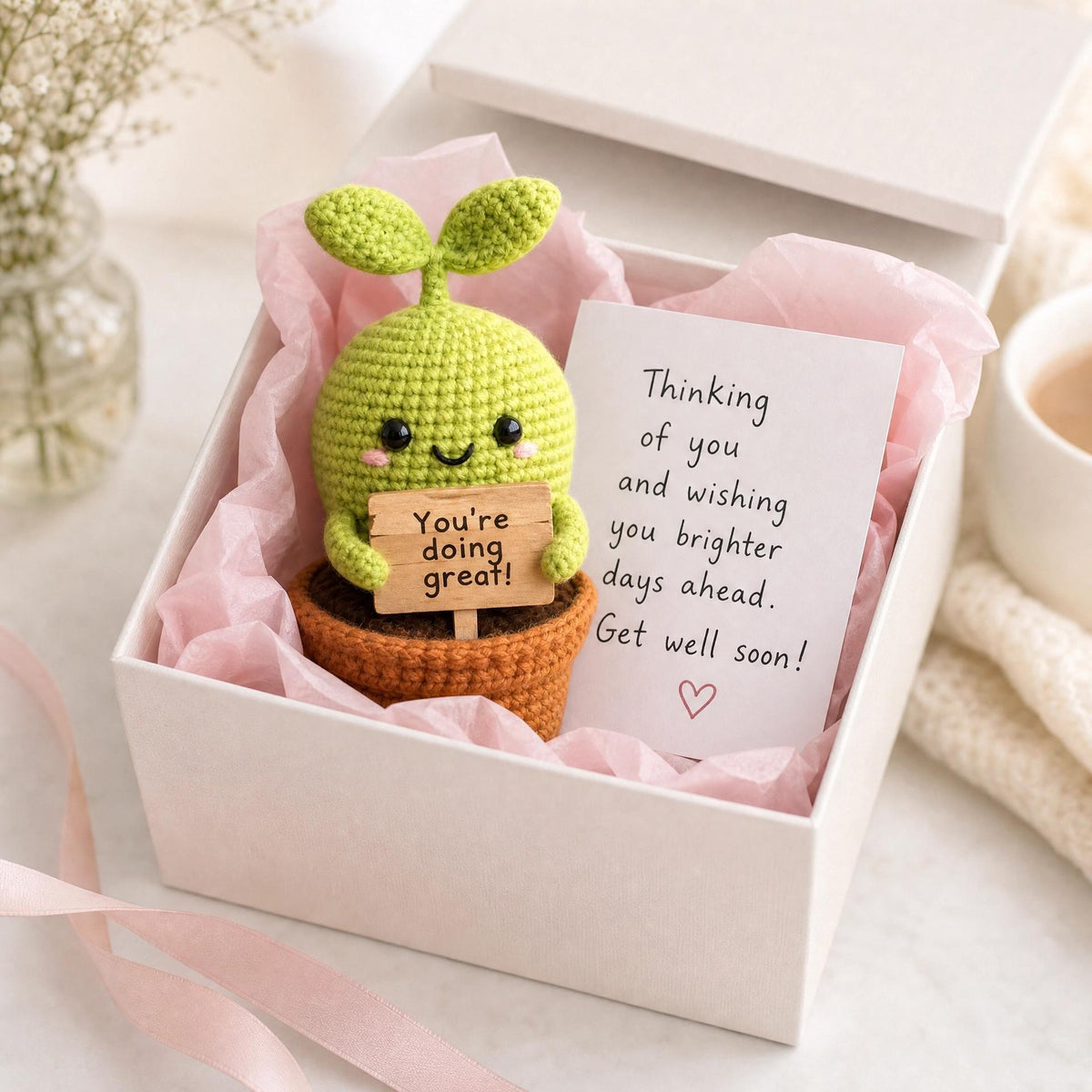 The Positive Sprout - Beginner-Friendly Amigurumi Crochet Pattern (PDF)