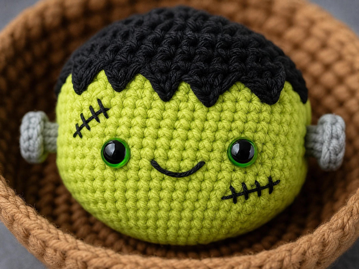 Halloween Dumplings Crochet Pattern, No Sew Amigurumi Food Tutorial (PDF Download)
