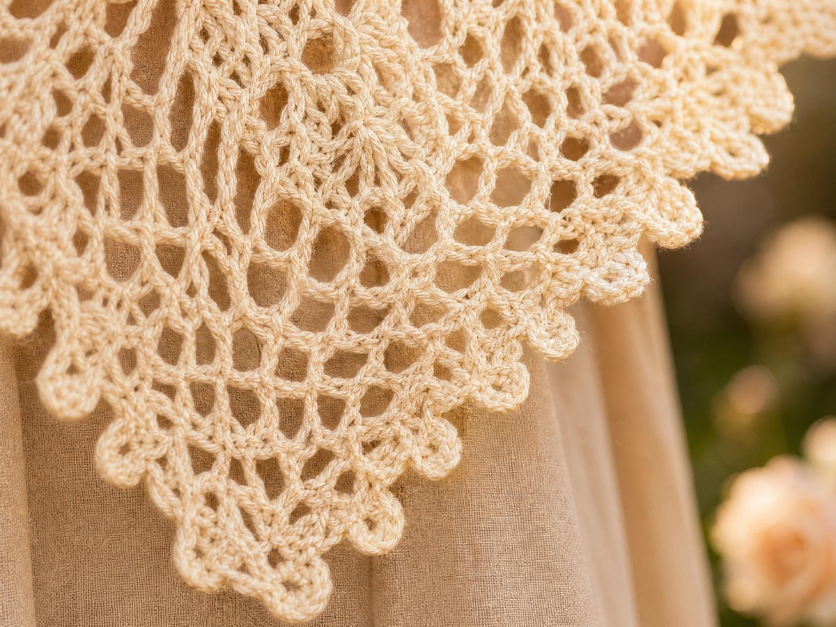 Golden Hour Lace Shawl Crochet Pattern | Heirloom Triangular Wrap (PDF)