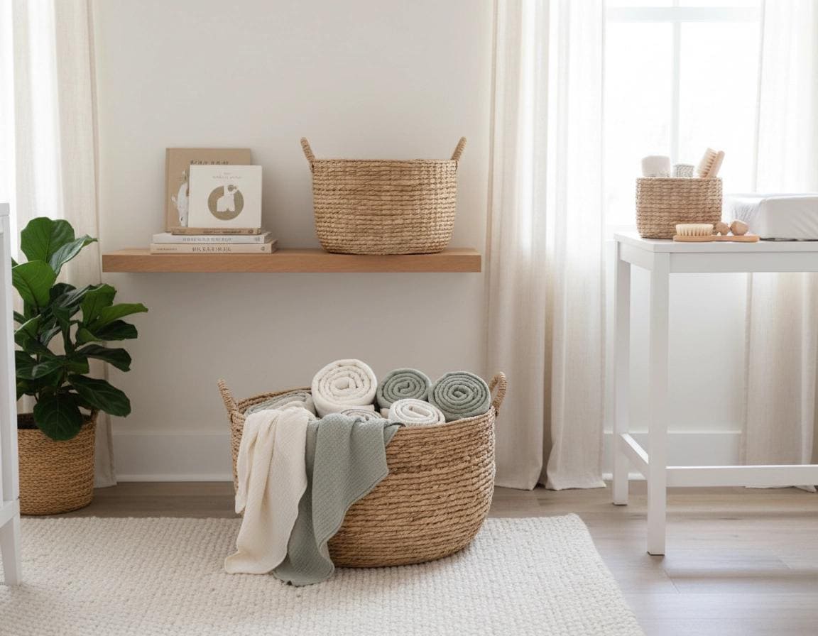 Nesting Nursery Baskets Crochet Pattern - Beginner PDF - Storage Bins - Instant Download