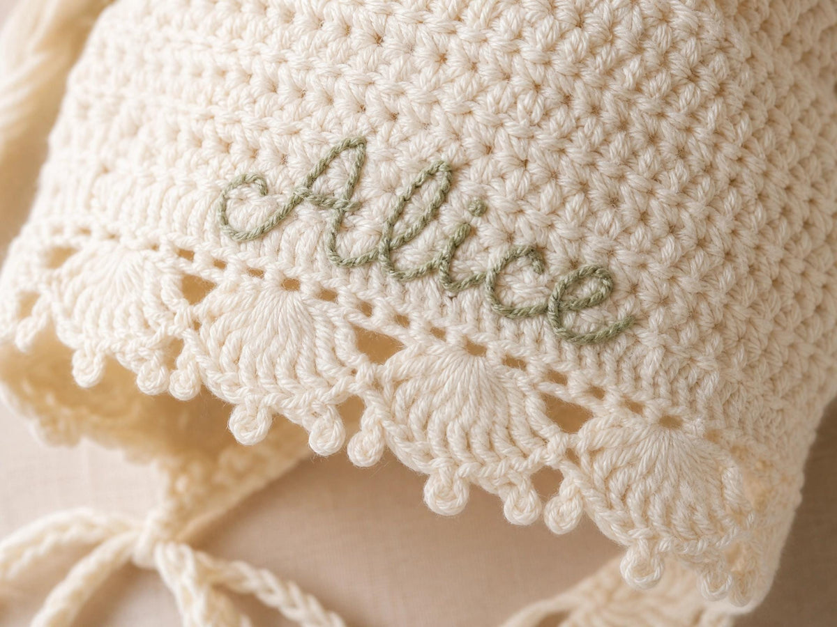 Alice Vintage Baby Bonnet and Booties Crochet Pattern – Heirloom Newborn Set (PDF Pattern)