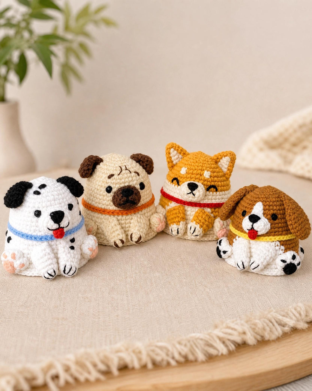 Crochet Dog Amigurumi Pattern Bundle | Beagle, Pug Plush Toy (PDF Download)