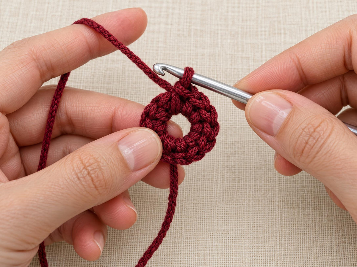 Crochet Dahlia Pattern: Beginner PDF for Layered Flower with Leaf