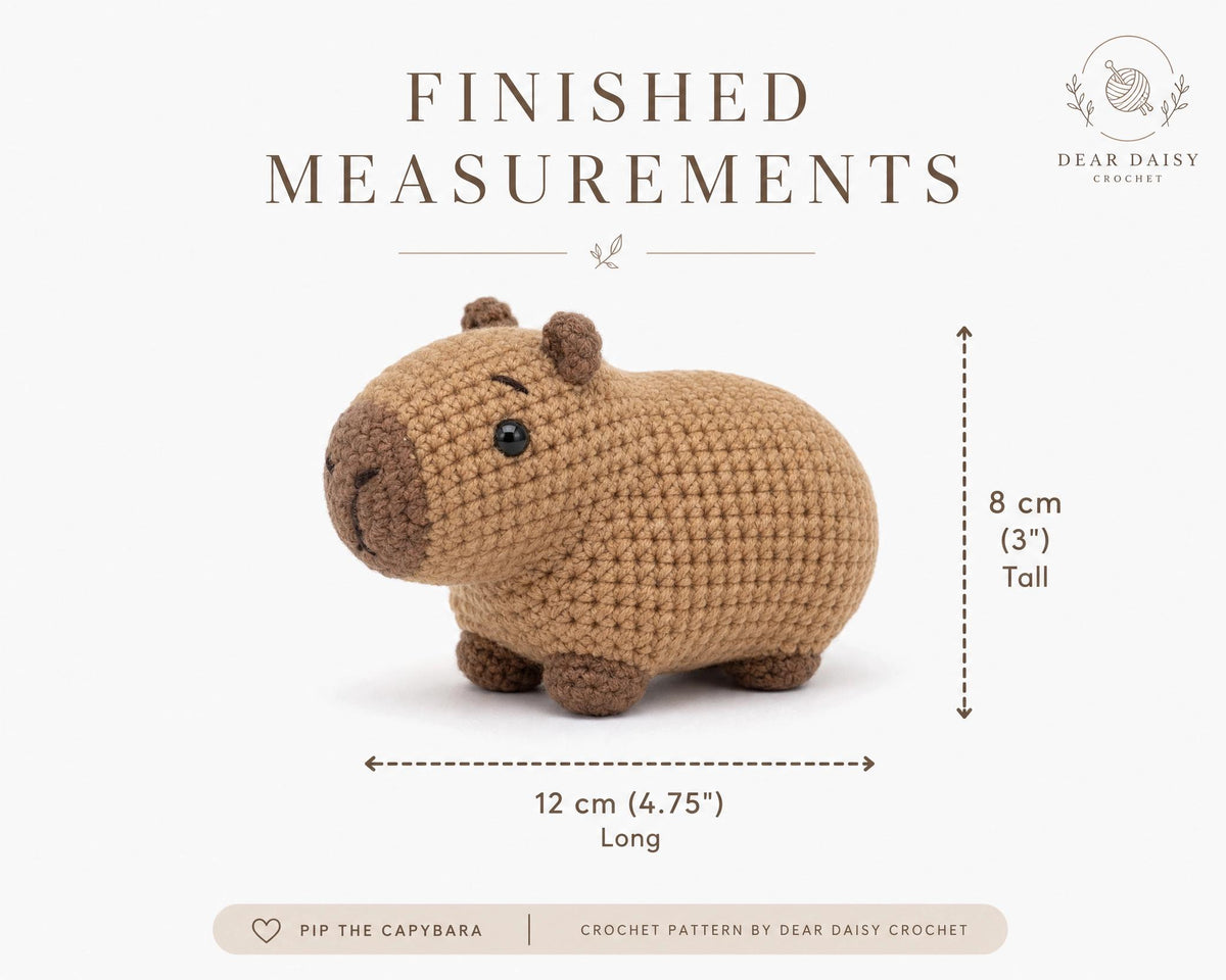 Capybara Crochet Pattern Bundle | Amigurumi Animal PDF, Kawaii Plushie DIY, Mix & Match Accessories