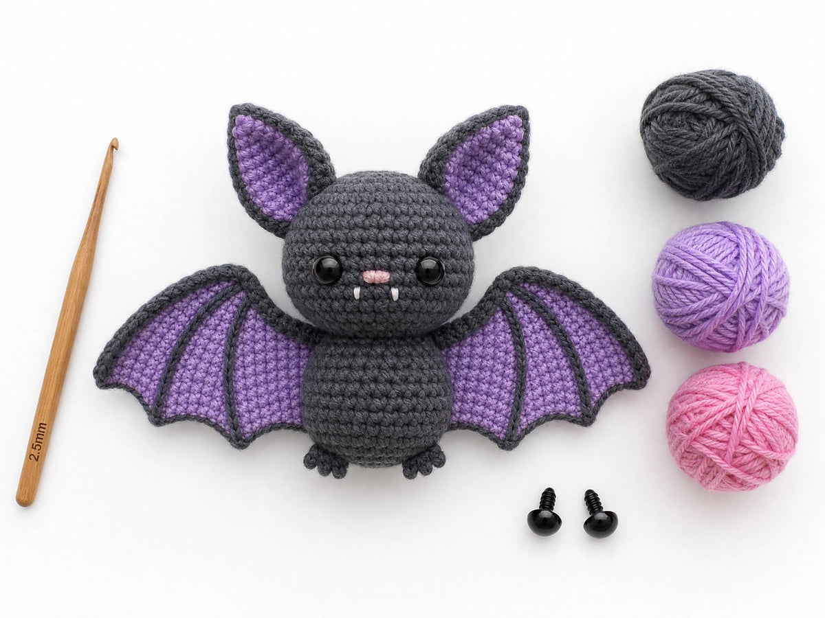 Bat Crochet Pattern | Amigurumi Bat PDF | Beginner Friendly | Halloween Decor | Instant Download , English Dutch