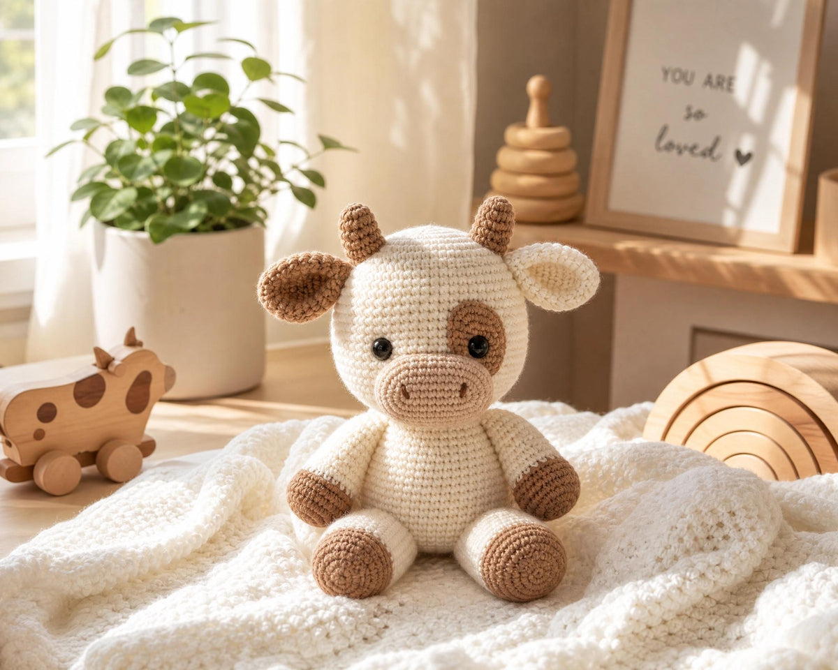 Daisy Amigurumi Cow Crochet Pattern | Beginner Friendly PDF (Instant Download)