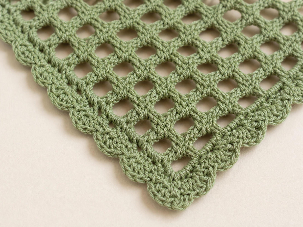 Boho Diamond Mesh Bandana Crochet Pattern | Beginner Friendly | 5 Color Options | Wearable 3 Ways | Instant Download PDF