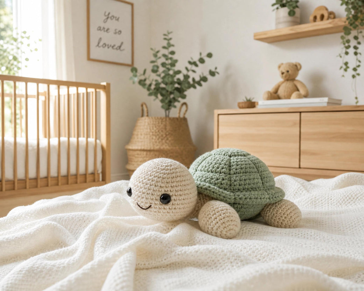 Sage Baby Turtle Amigurumi Crochet Pattern | Beginner Friendly Sea Turtle PDF