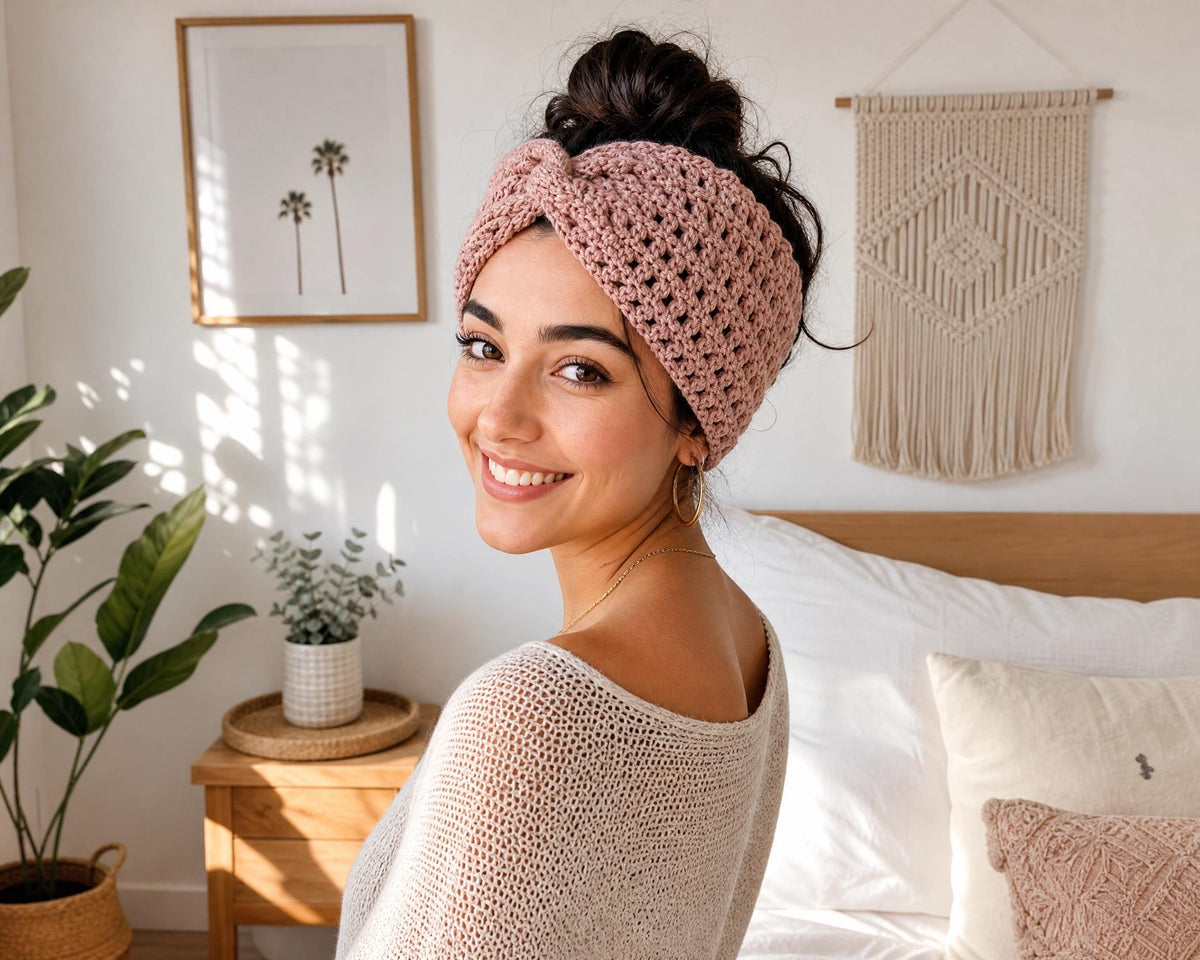 Boho Hair Wrap Crochet Pattern | Stylish Headband PDF Tutorial | Easy-Intermediate Instant Download