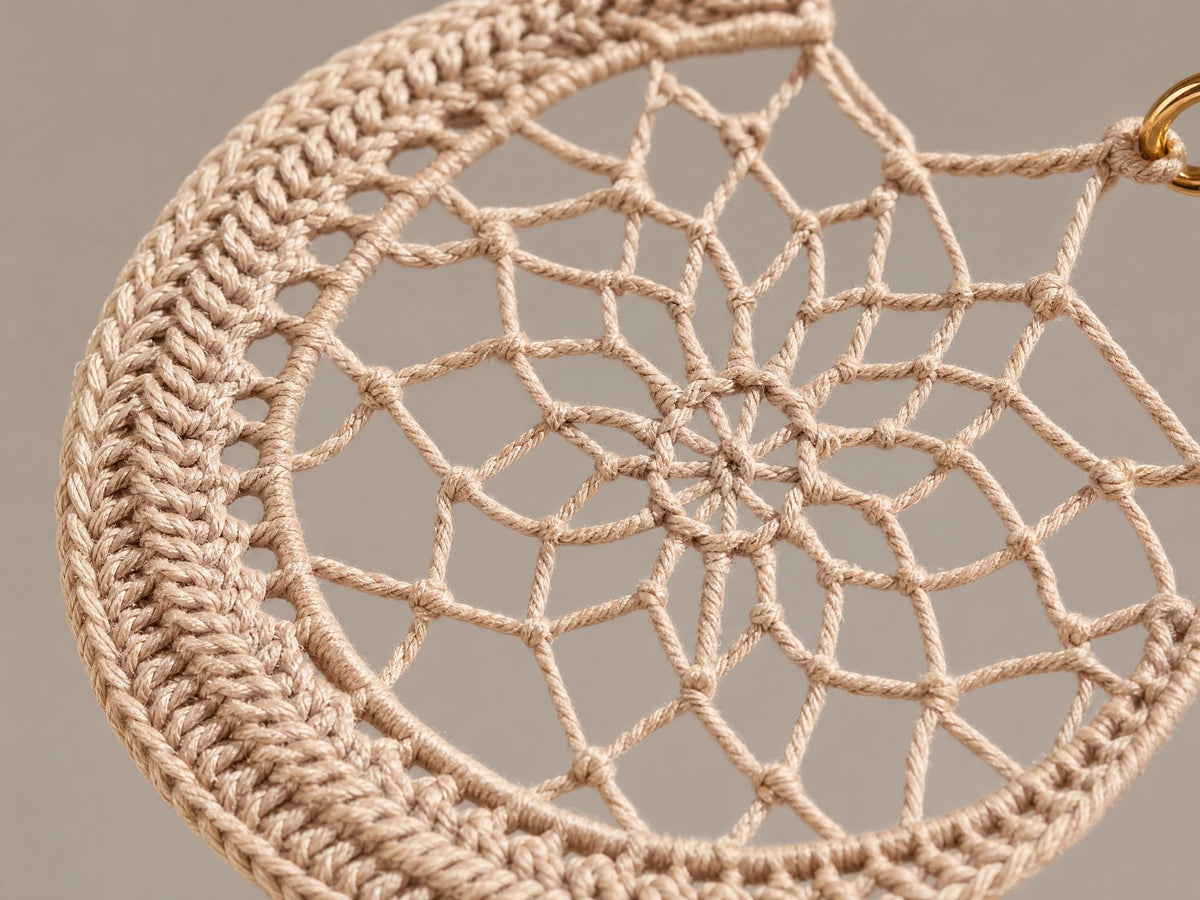 Bohemian Dreamcatcher Ear Cuff Crochet Pattern – Intermediate PDF Tutorial (Instant Download)