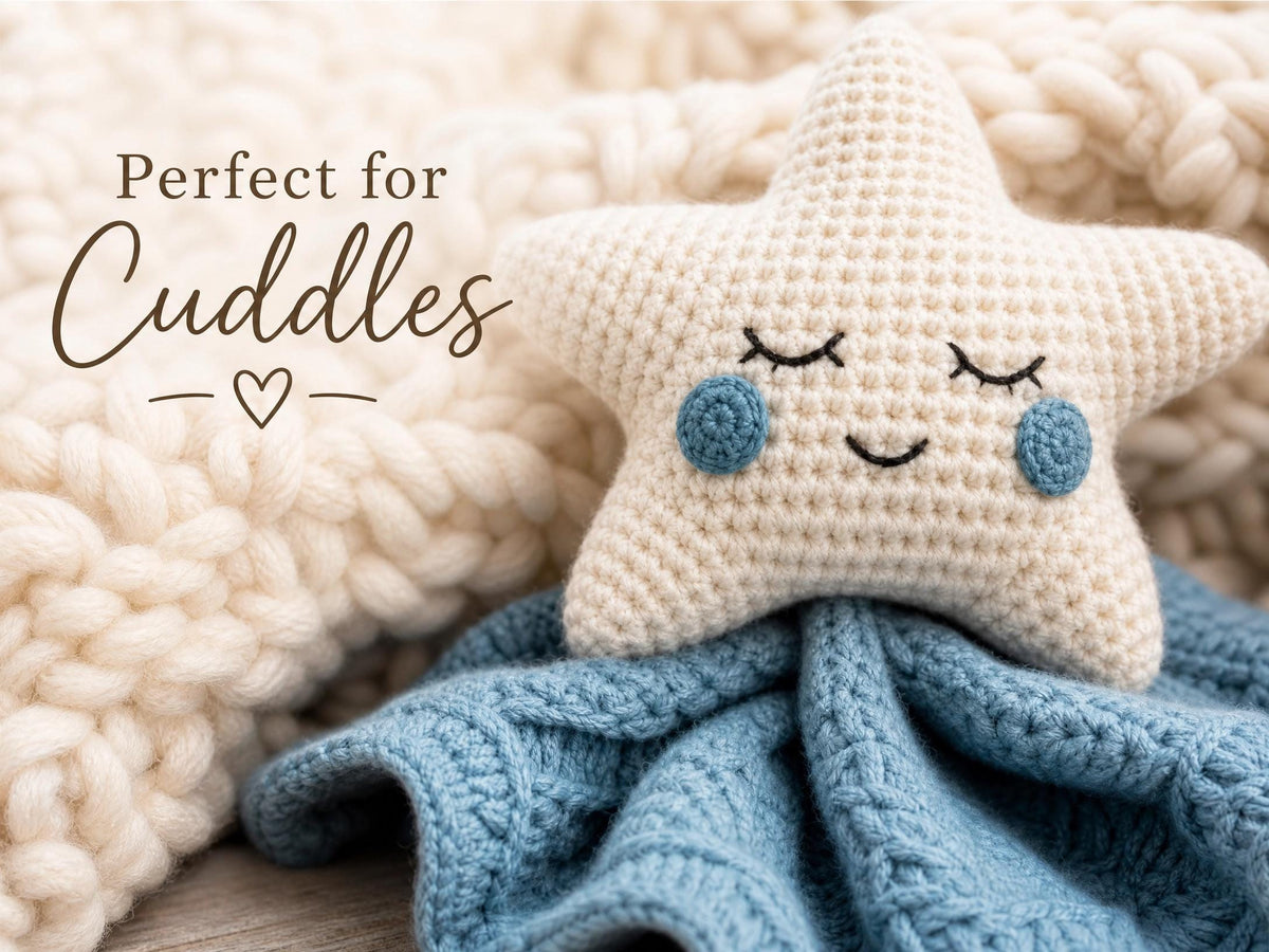 Celestial Baby Set Crochet Pattern | Moon Rattle, Star Lovey (PDF Pattern)