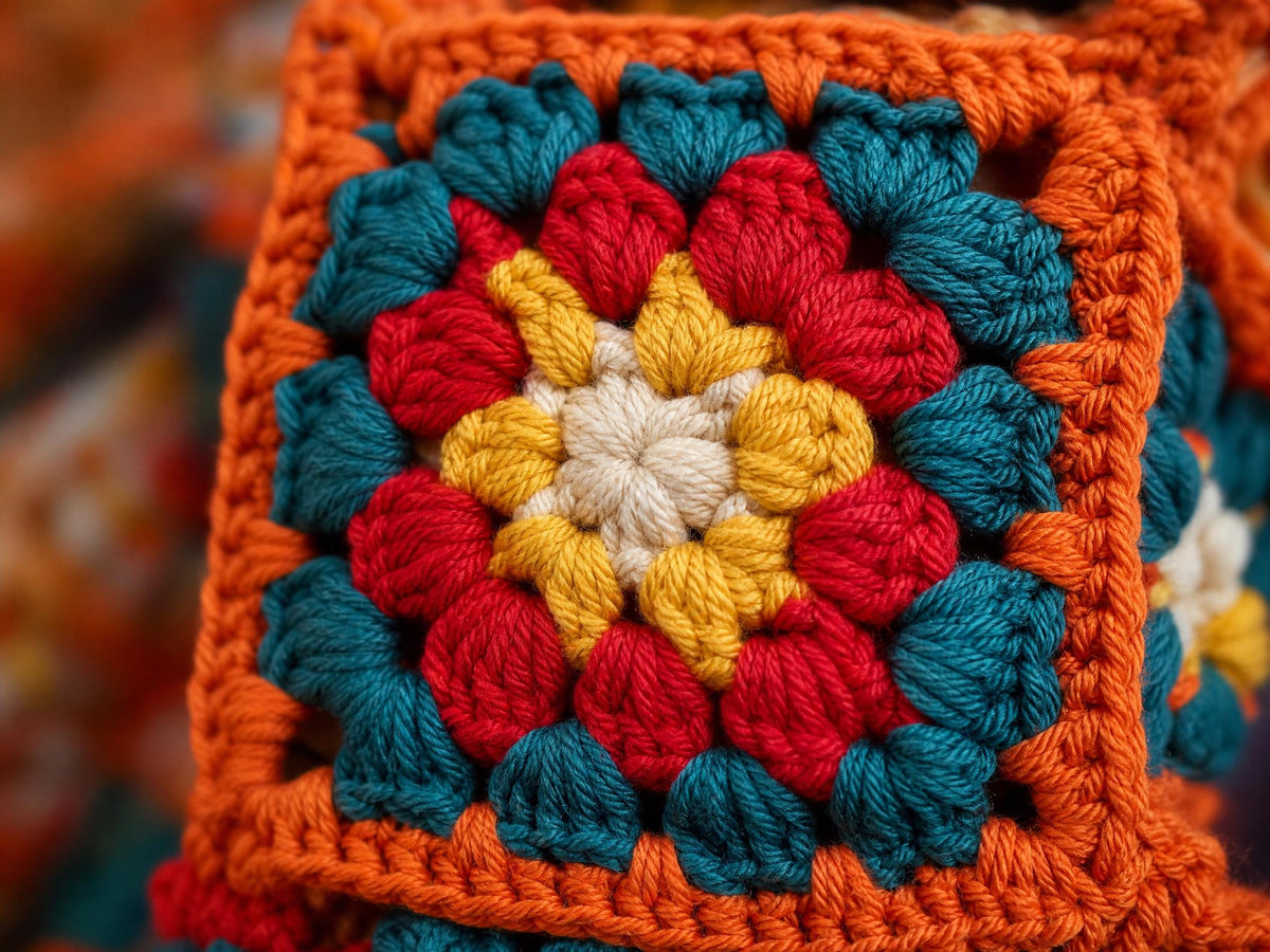 Retro Sunburst Balaclava Crochet Pattern - Beginner Friendly Digital Download
