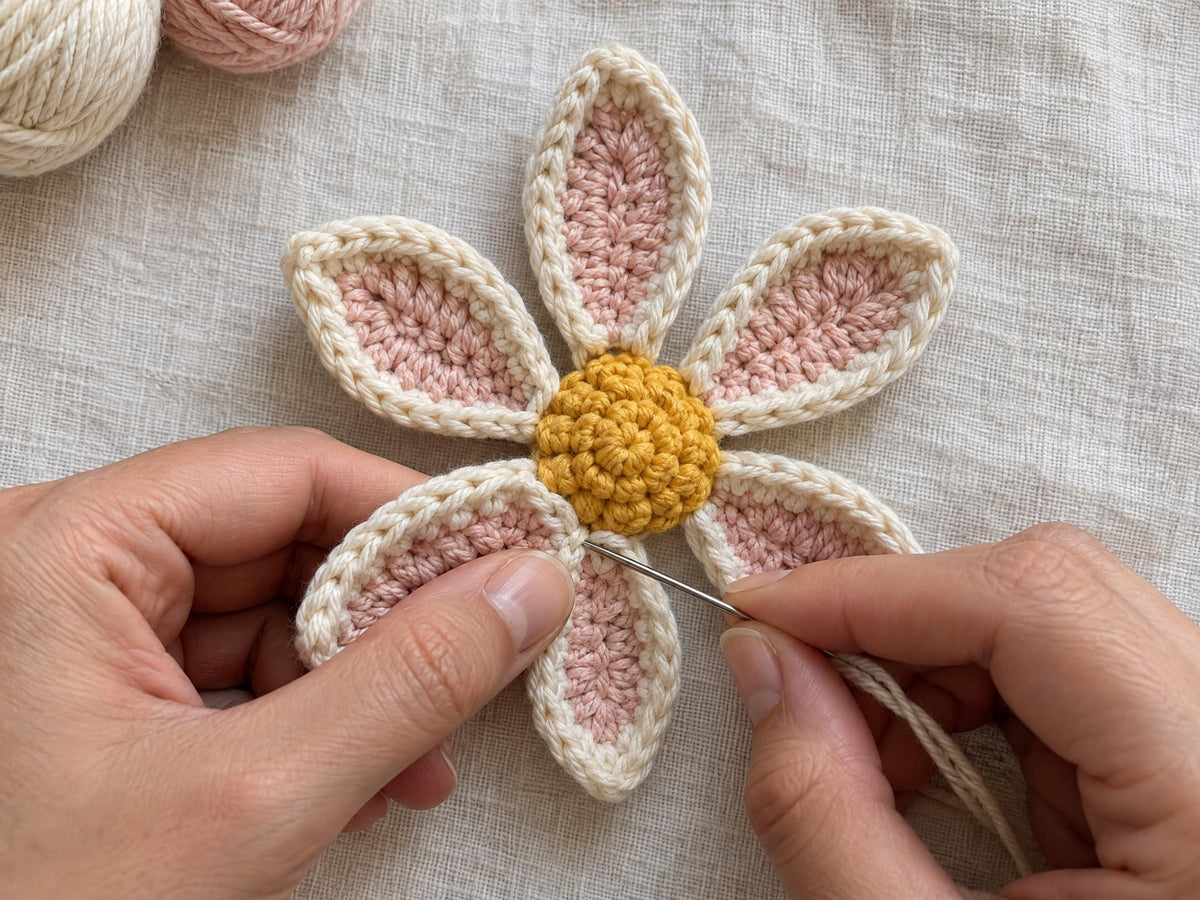 Cosmos Flower Crochet Pattern: Beginner-Friendly Floral Pattern with Photo Tutorial, US Terms, Digital Download