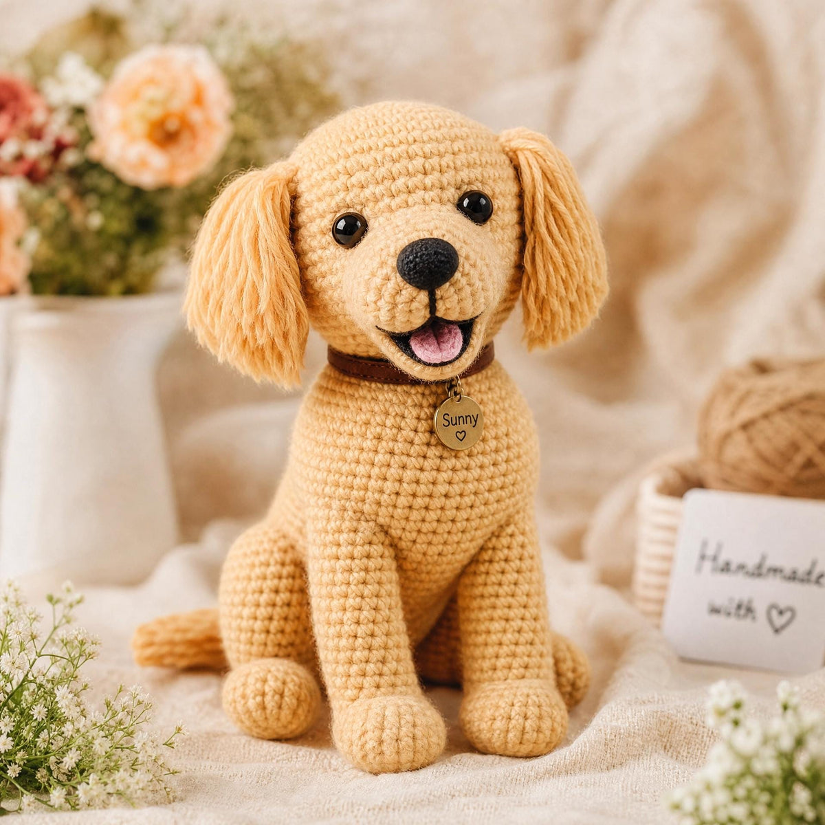Golden Retriever Puppy Amigurumi Crochet Pattern | Beginner Friendly (PDF Download)