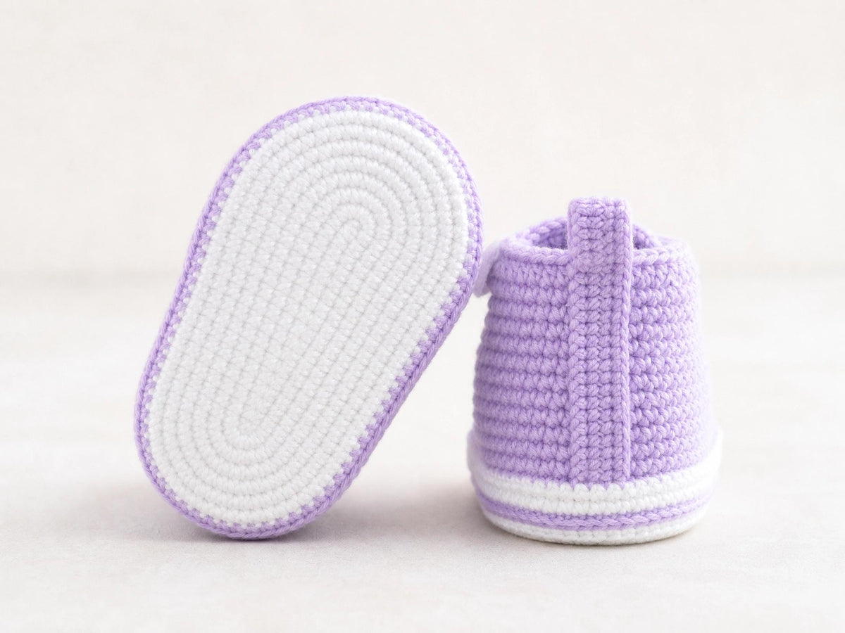 Crochet Baby Booties Pattern | Star Sneakers, Security Blanket Style (PDF Download)