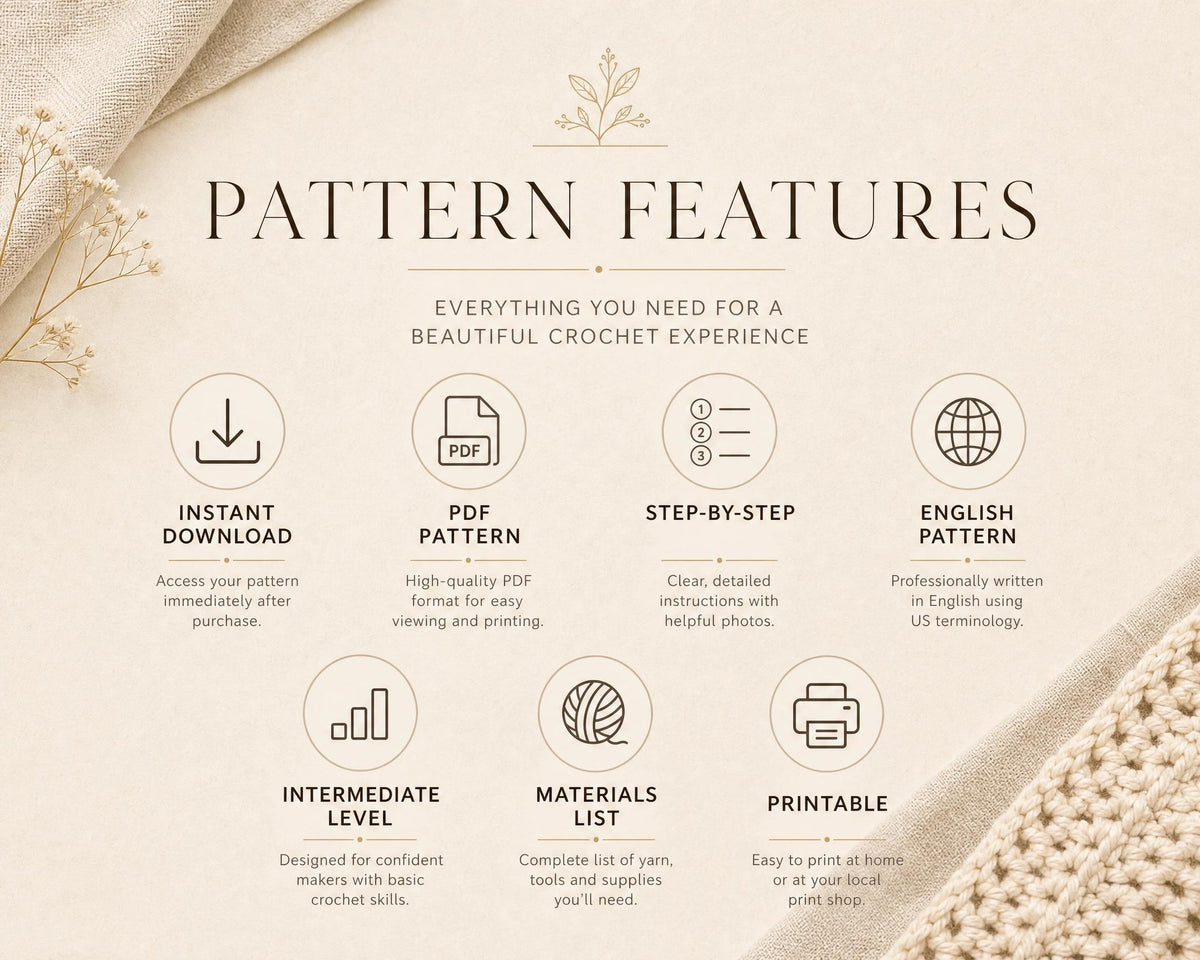Crochet Sneaker Booties Pattern | High-Top Baby Shoes PDF (Instant Download)