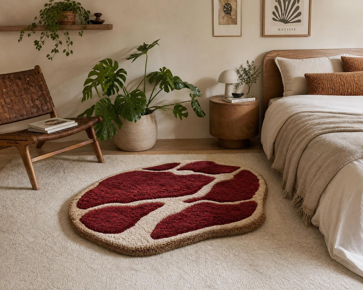 CutRug Crochet Pattern PDF | Steak Shaped Amigurumi Rug, Quirky Food Decor (Instant Download)