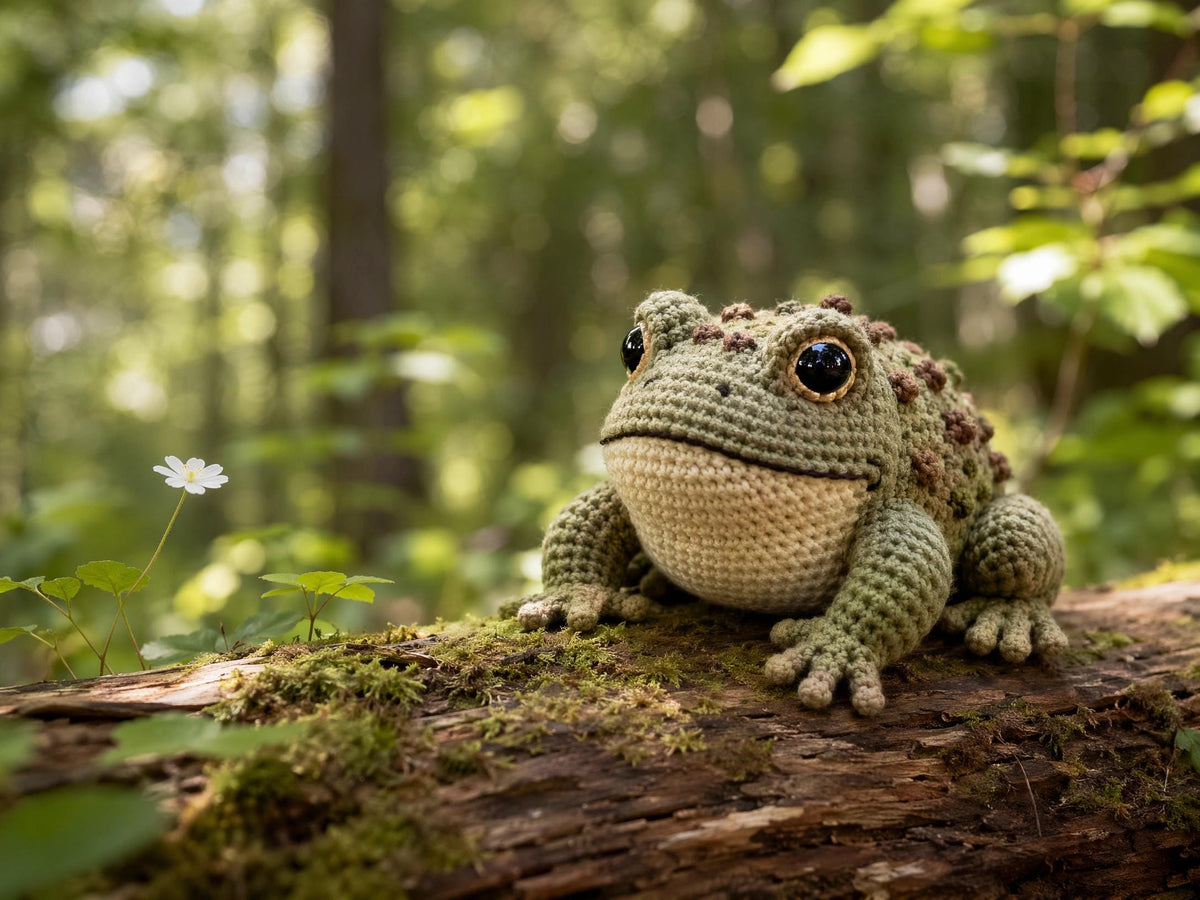 Realistic Forest Toad Crochet Pattern | Amigurumi PDF (Instant Download)