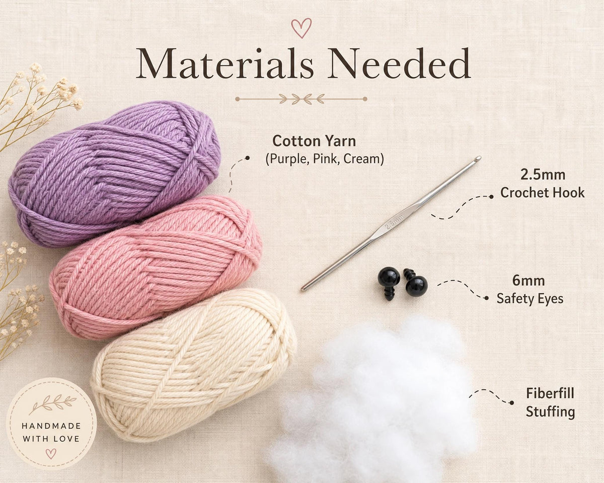 Crochet Butterfly Amigurumi Pattern + Video | Beginner Friendly Toy PDF (Instant Download)