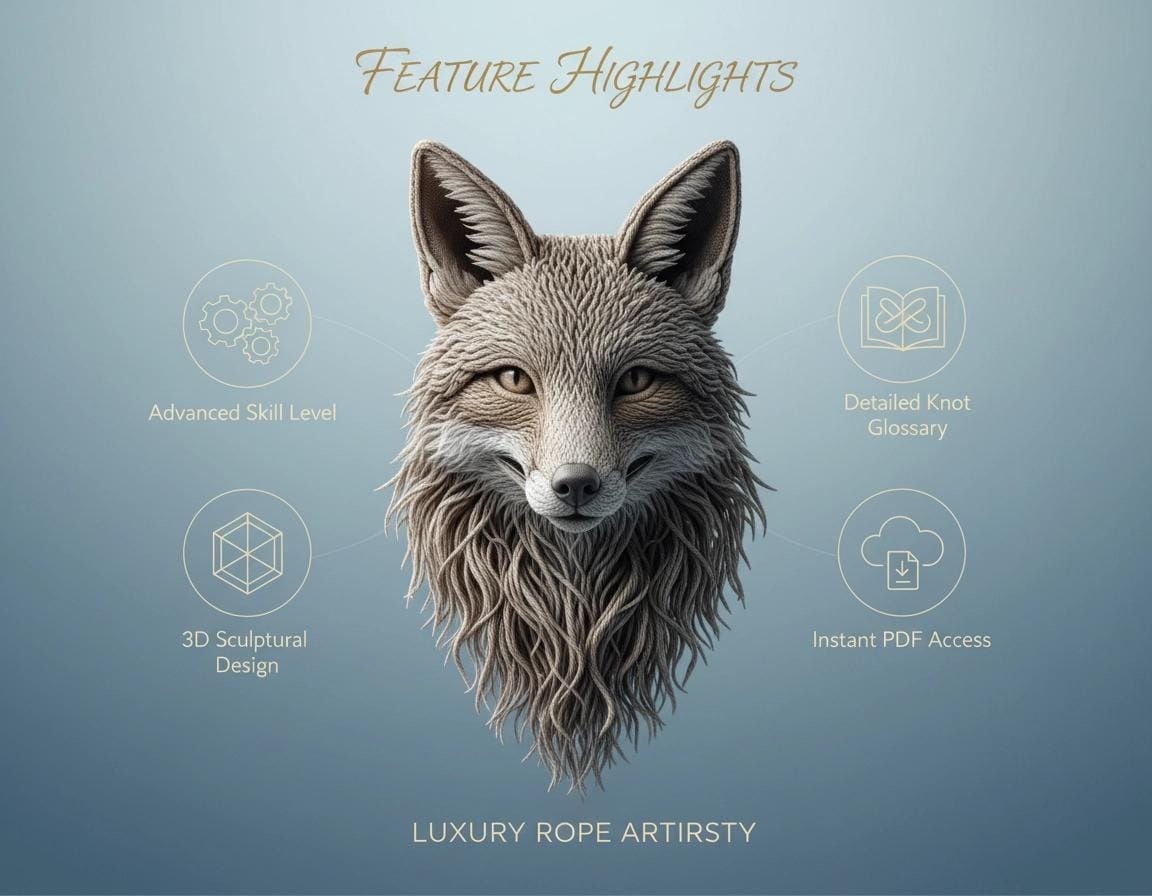Macrame Fox Wall Hanging Pattern - Advanced PDF Tutorial - Woodland Nursery Decor - DIY Fiber Art