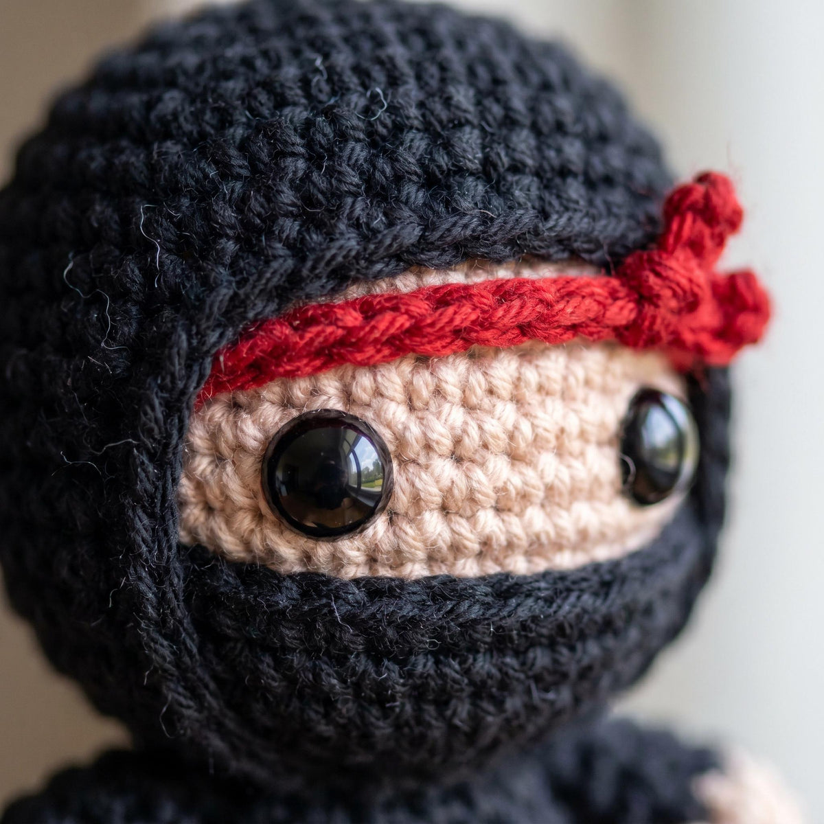 Tiny Ninja Crochet Keychain Pattern – Beginner Amigurumi PDF (Instant Download)