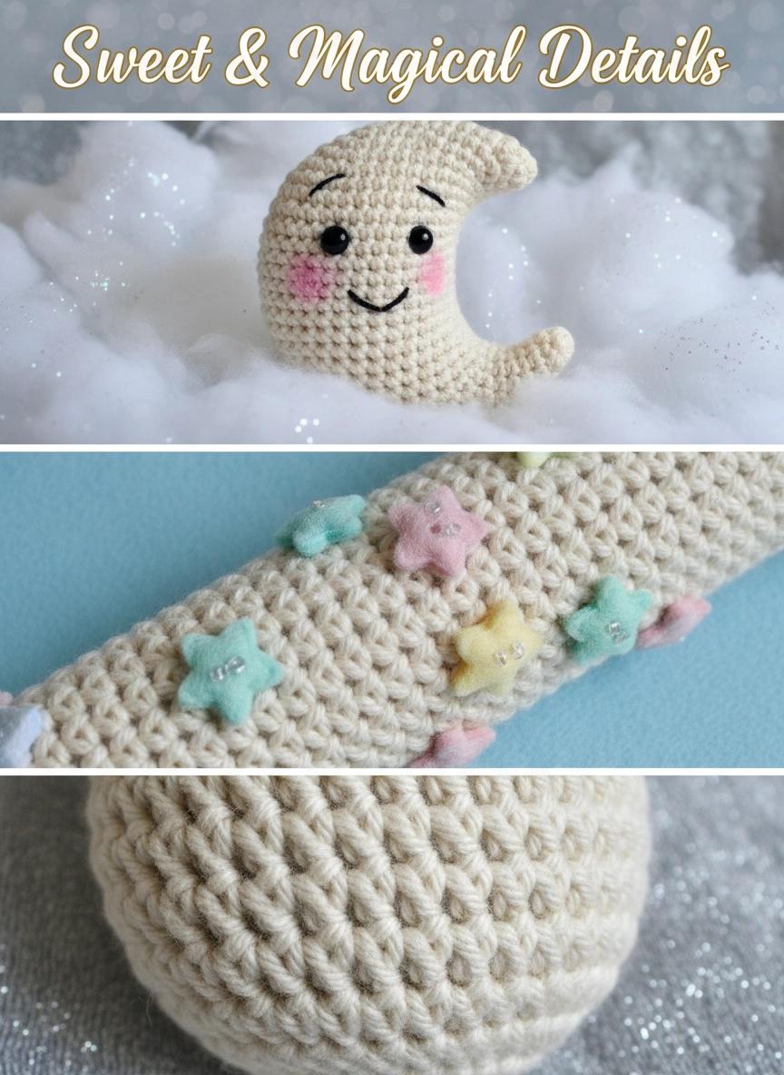Amigurumi Moon Crochet Pattern | Beginner-Friendly Crescent Moon (PDF Download)