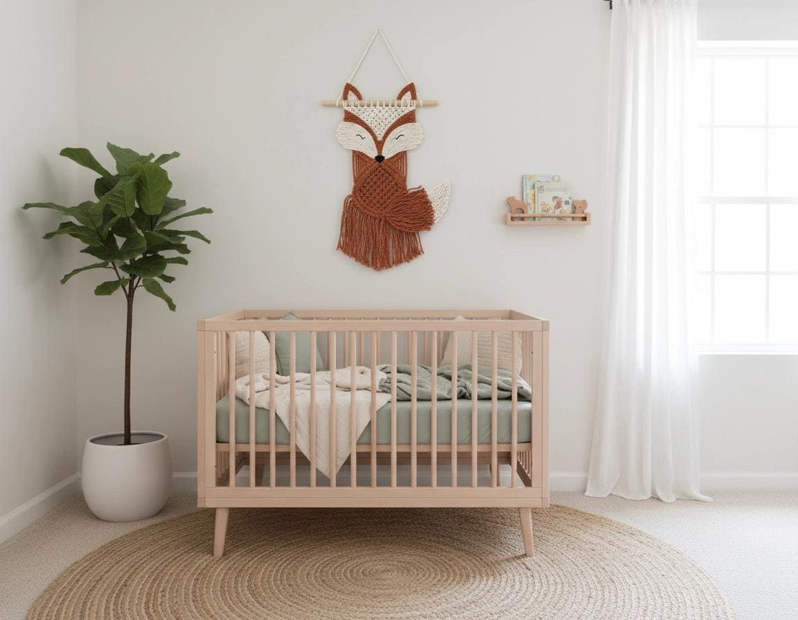 Macrame Fox Wall Hanging Pattern - Advanced PDF Tutorial - Woodland Nursery Decor - DIY Fiber Art