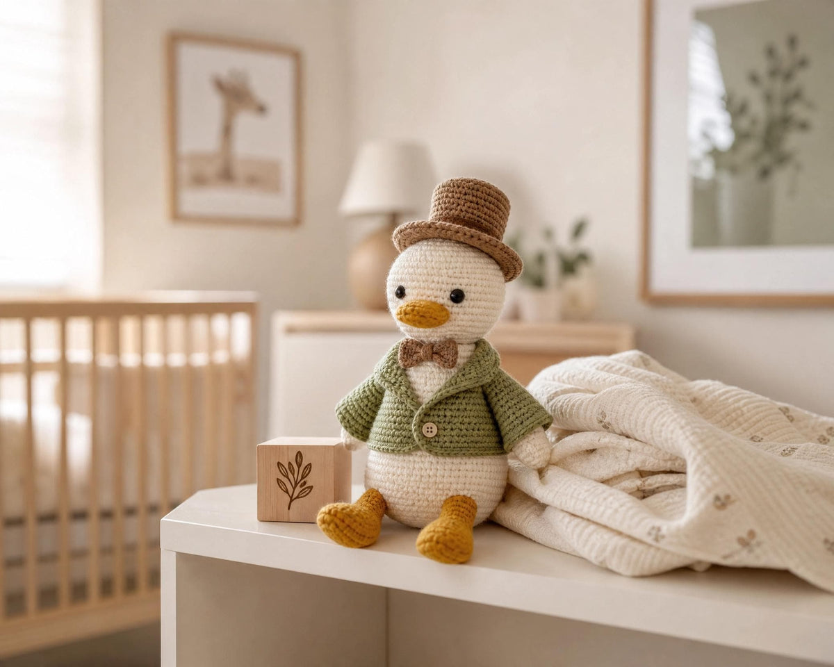 Crochet Duck Pattern PDF - Amigurumi Duckling with Hat Digital Download Easy Beginner Toy Gift