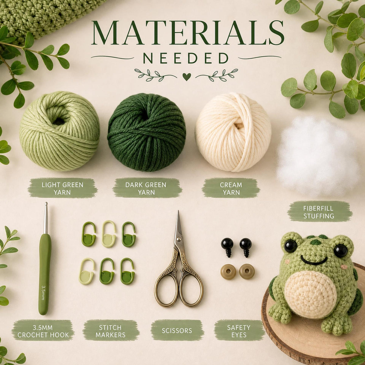 Crochet Toad Pattern, Amigurumi Frog, Bobble Stitch Toad, Beginner PDF (17-Page Download)