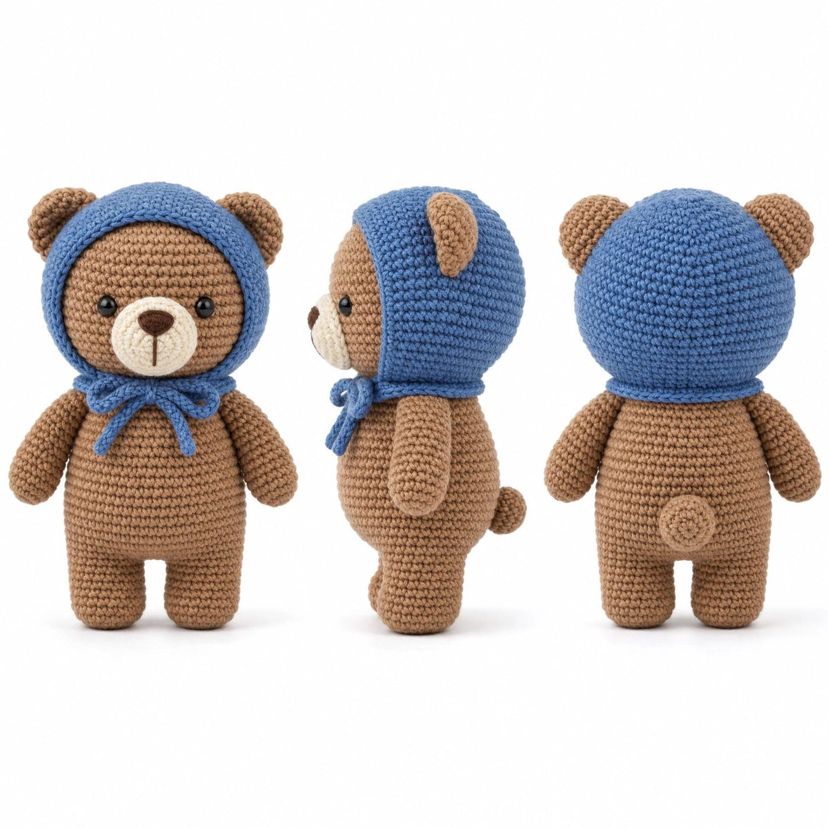 Crochet Bear Pattern | Amigurumi Teddy Bear Tutorial (PDF Download)