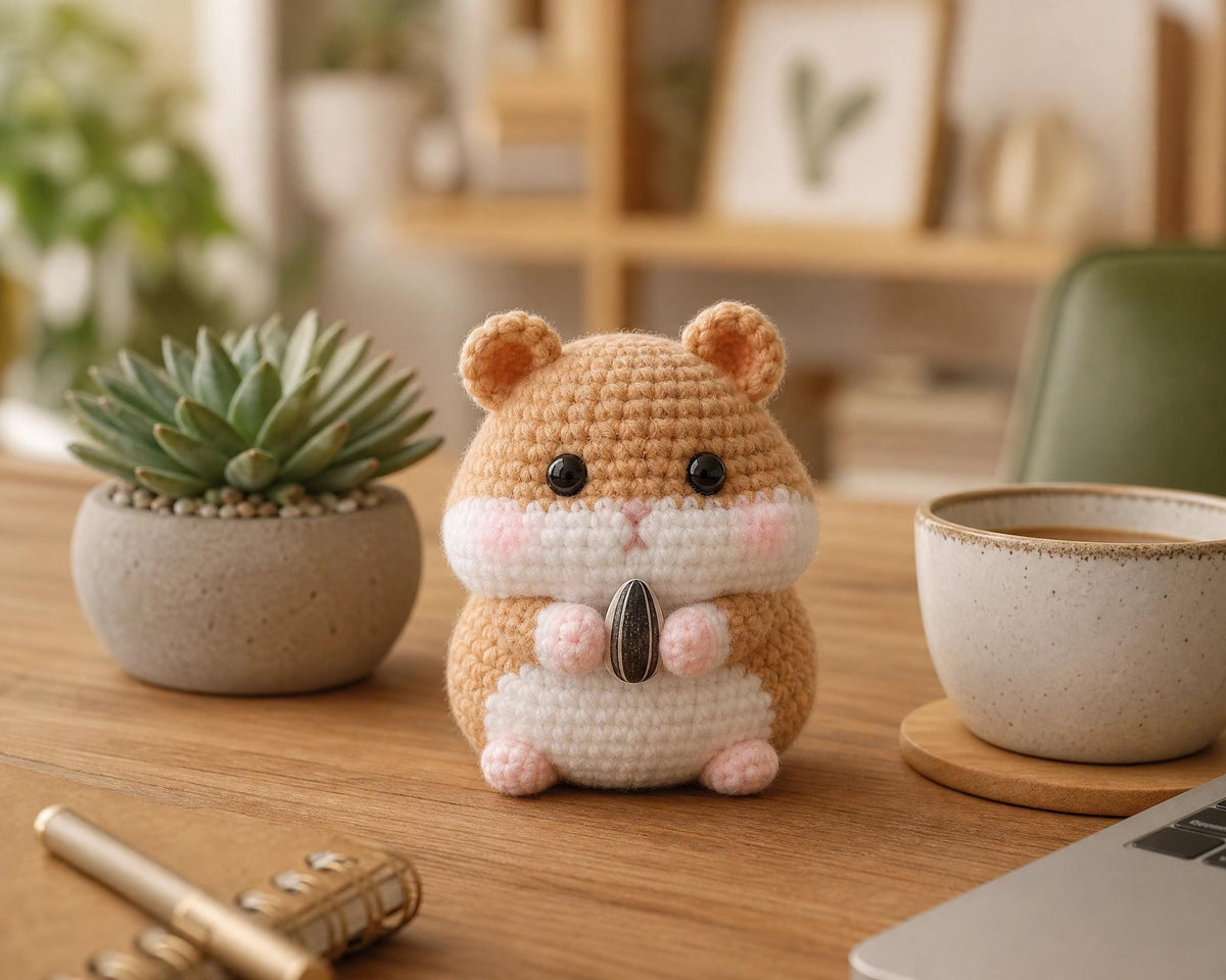 Hamster Amigurumi Crochet Pattern | Easy Beginner Stuffed Animal PDF Download