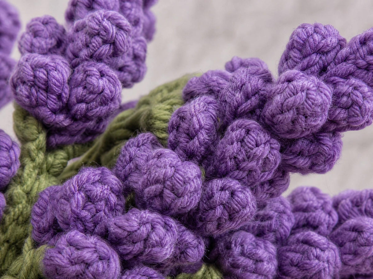 Crochet Potted Lavender Pattern | Amigurumi Flower PDF Tutorial (Beginner Friendly)