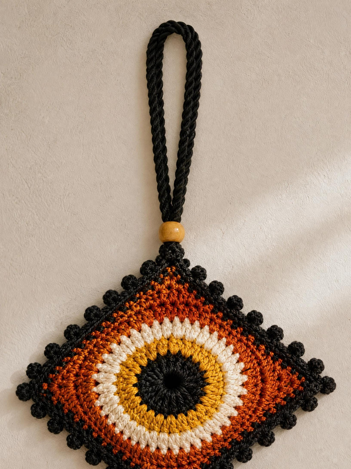 Crochet Spiral Eye Wall Hanging | Boho Evil Eye Decor (PDF Pattern)
