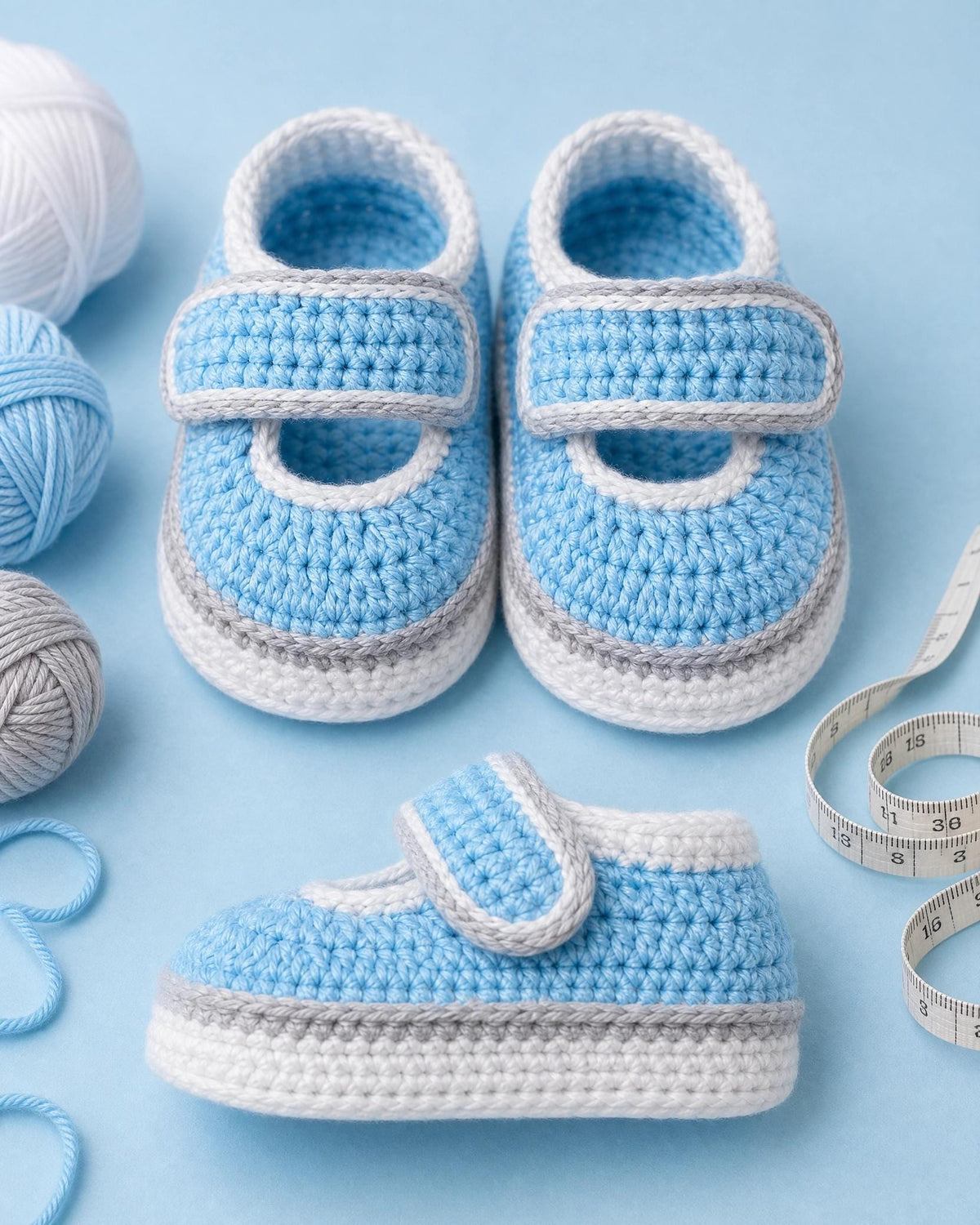 Crochet Mary Jane Baby Booties Pattern, Beginner Friendly (PDF Download)