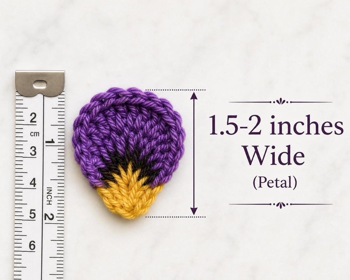Crochet Pansy Pattern | Potted Flower Bouquet PDF, Realistic Floral Arrangement, Everlasting Gift, Instant Download
