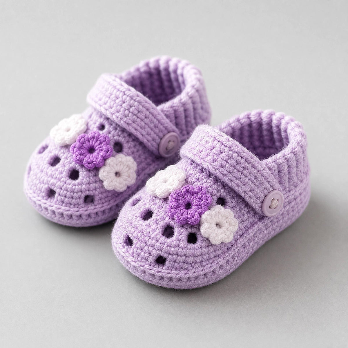 Crochet Baby Shoes Pattern: Croc-Style Clogs, Newborn to 12 Months (PDF Download) + VIDEO