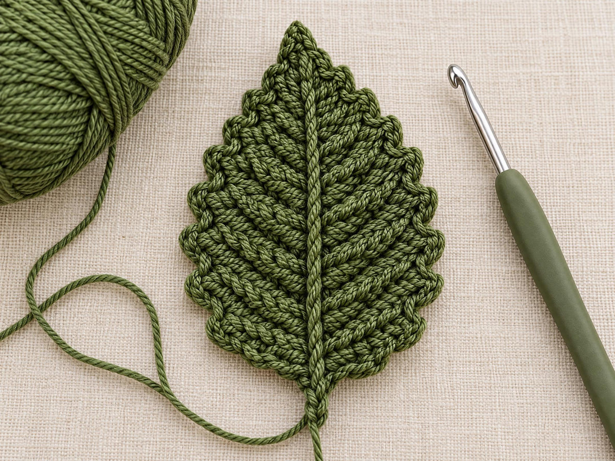 Crochet Dahlia Pattern: Beginner PDF for Layered Flower with Leaf