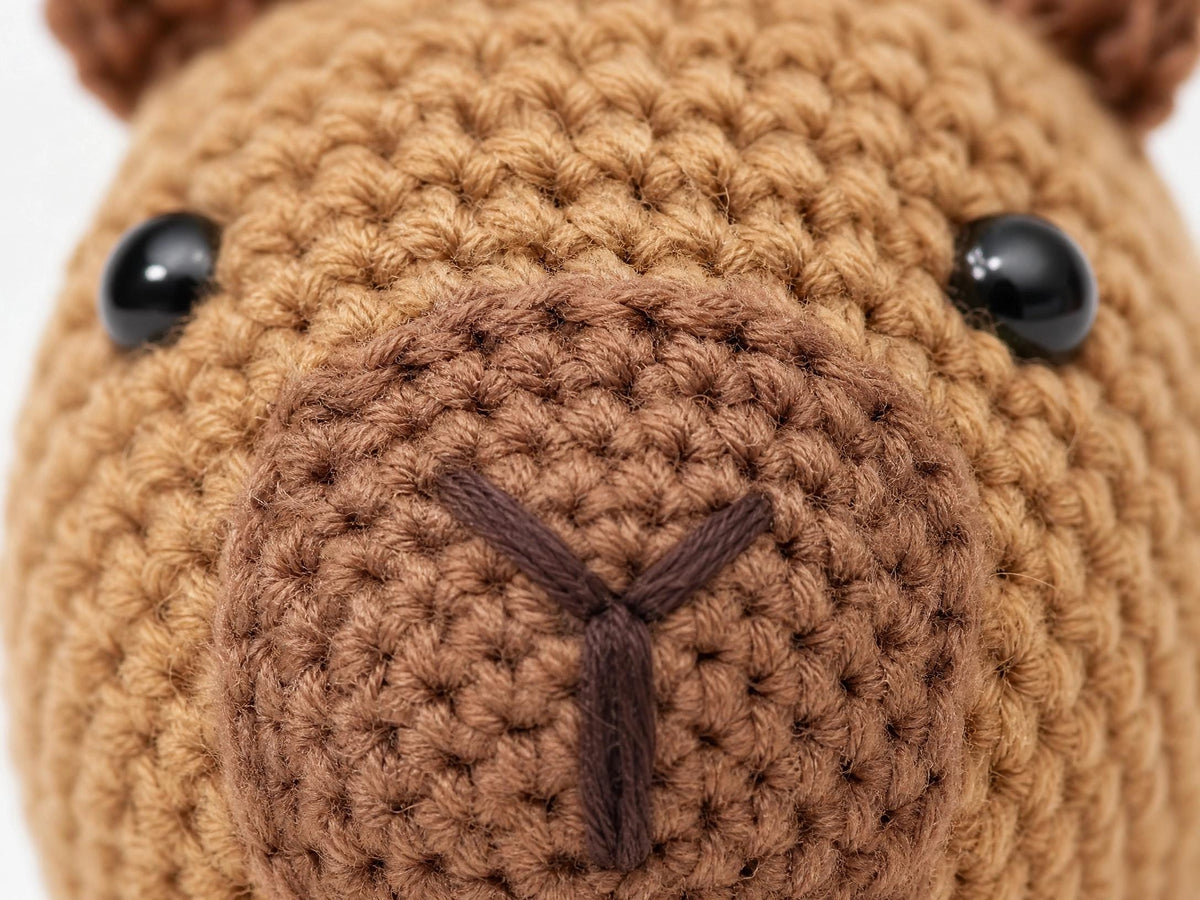 Chubby Capybara Amigurumi Crochet Pattern – Beginner PDF (Digital Download)