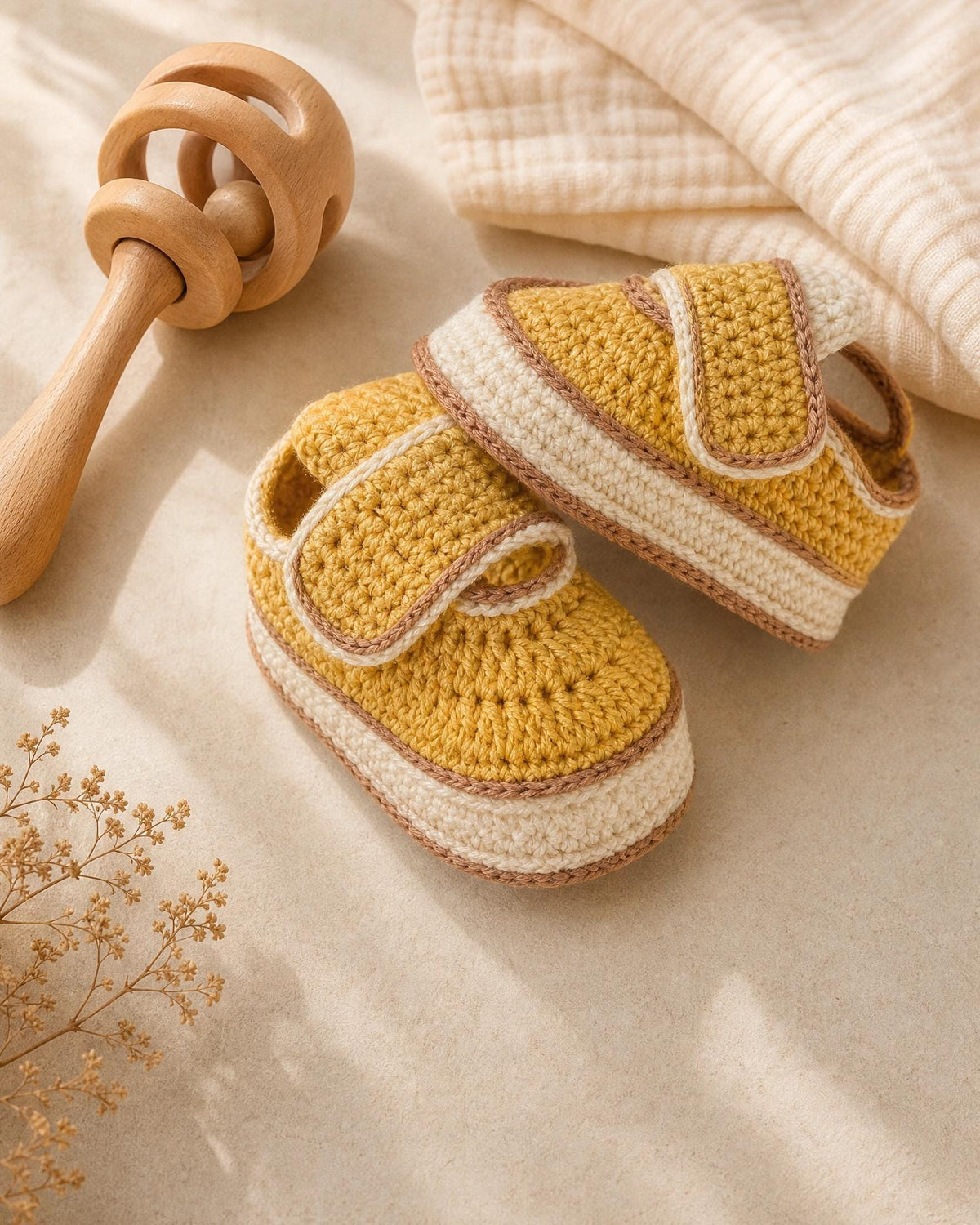 Crochet Mary Jane Baby Booties Pattern, Beginner Friendly (PDF Download)