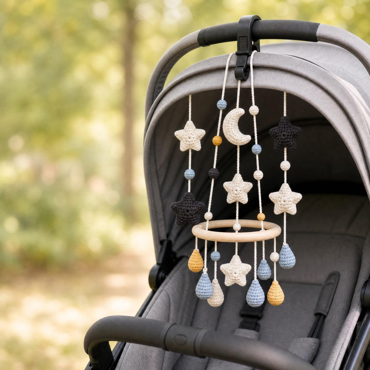 Stroller Chandelier Crochet Pattern, Beginner Celestial Nursery Decor PDF