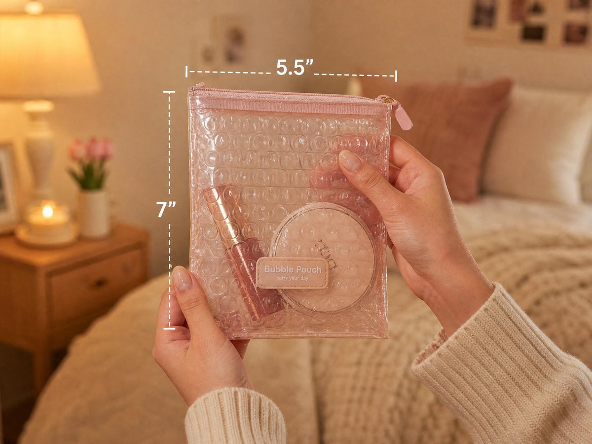 Beginner Crochet Pouch Pattern | Textured Bobble Stitch Bag (PDF Download)