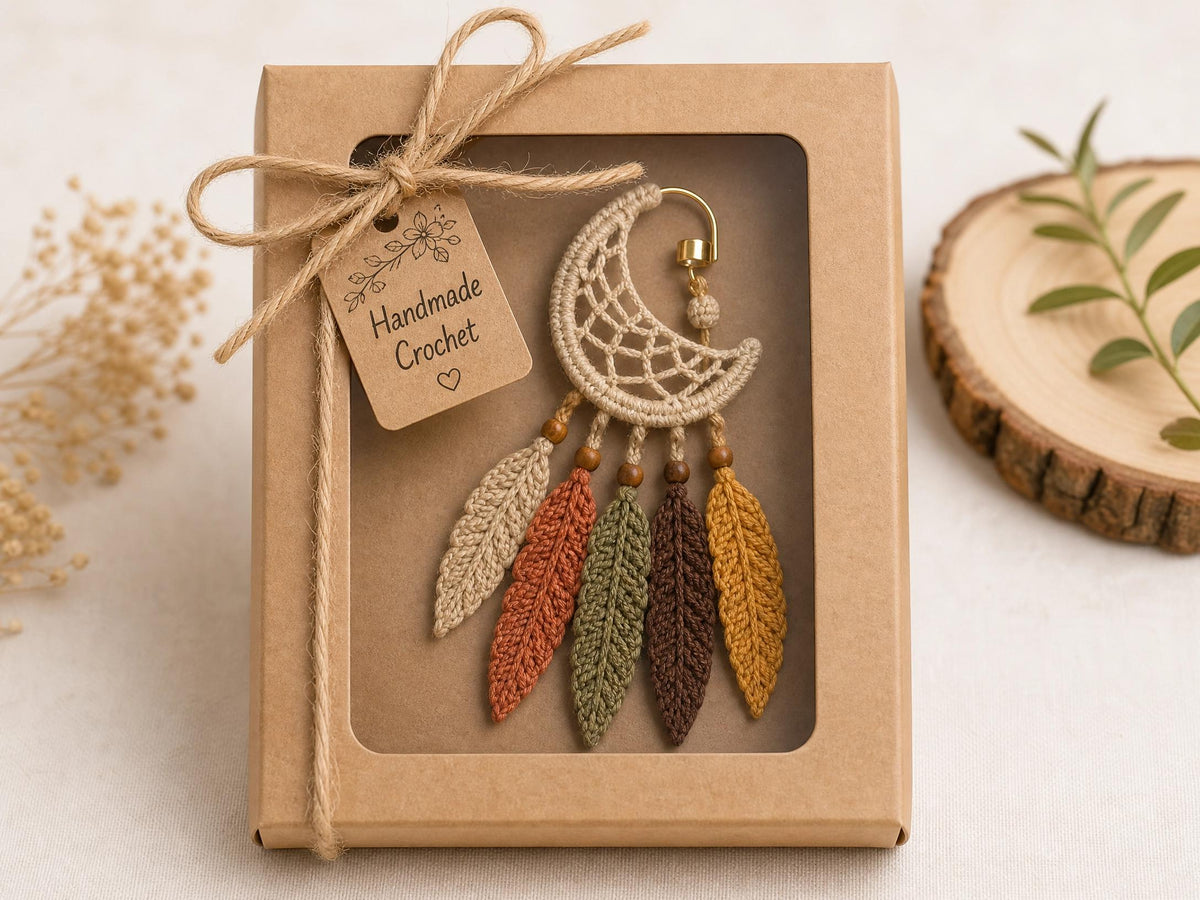 Bohemian Dreamcatcher Ear Cuff Crochet Pattern – Intermediate PDF Tutorial (Instant Download)